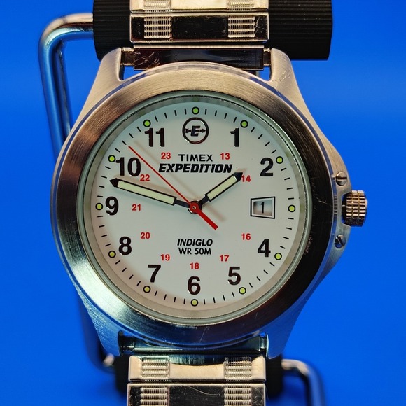Vintage 2006 Timex Expedition Indiglo Lume Dial 38mm Mens Quartz Watch - Picture 1 of 9